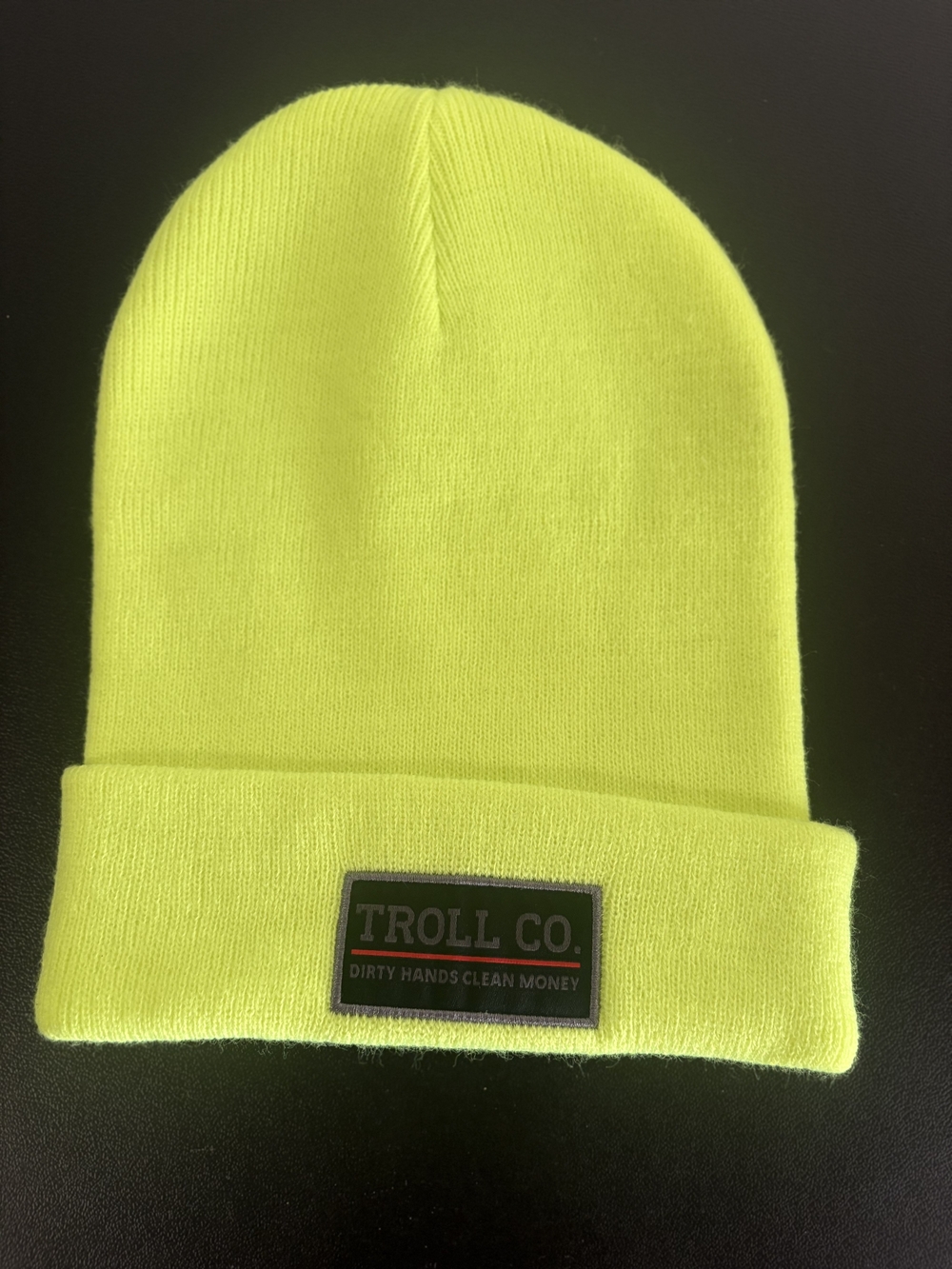 Troll Co. Neon Yellow Beanie (Men)